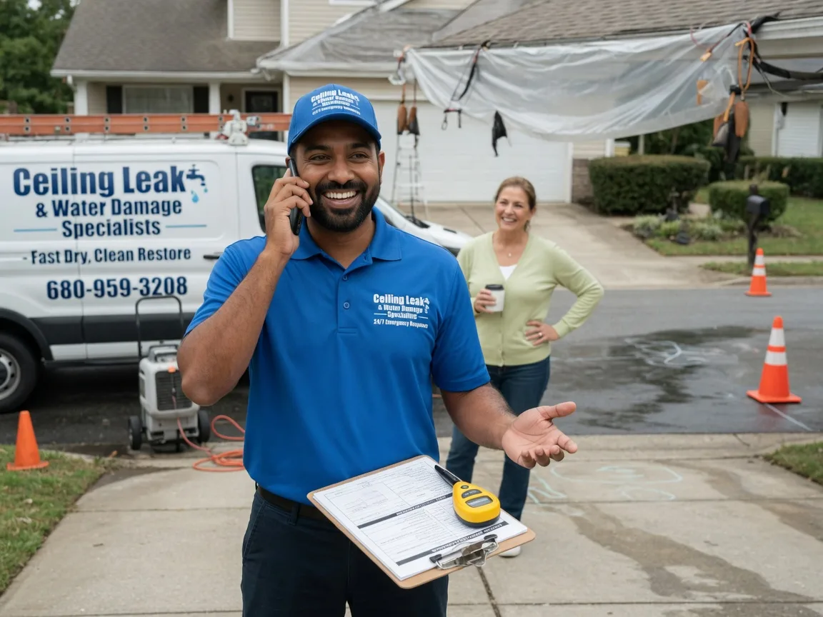 Ceiling Leak Cleanup Belvidere, IL FAQs